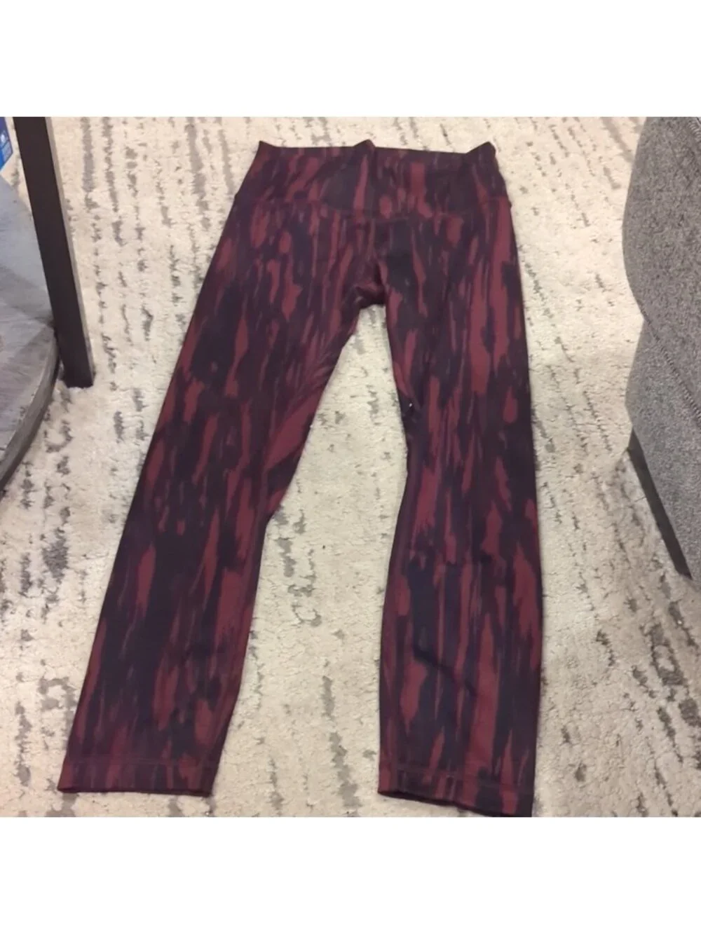 Lululemon Wunder Under Pant (Full-On Luon)Painted Animal Bordeaux Drama
